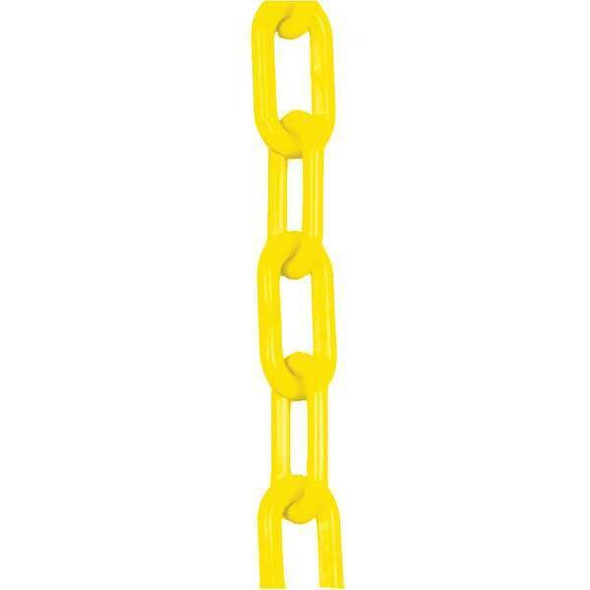 Manufacturer Varies Plastic Chain, Yellow, 100 ft Length, Gloss 30002-100