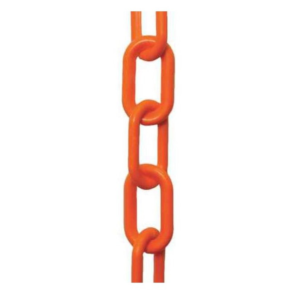Manufacturer Varies Plastic Chain, Safety Orange, 100 ft Length, Gloss 50012-100