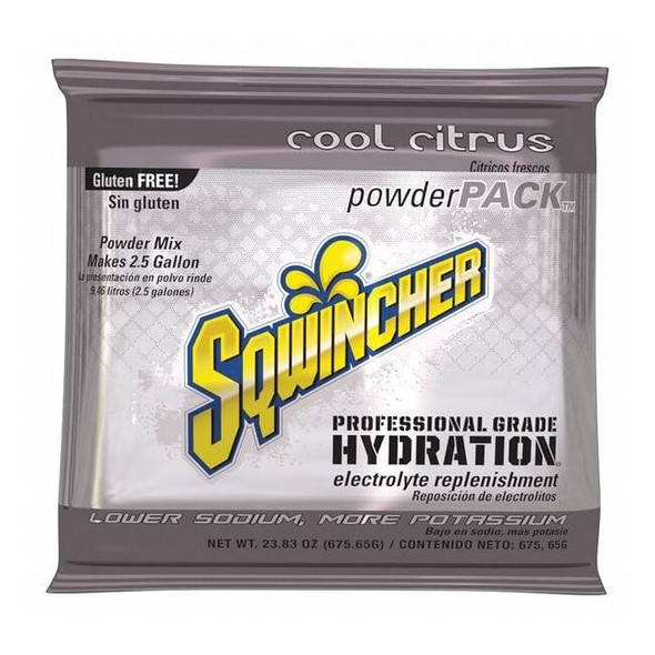 Sqwincher 2.5gal Cool Citrus Powder Concentrate 159016050