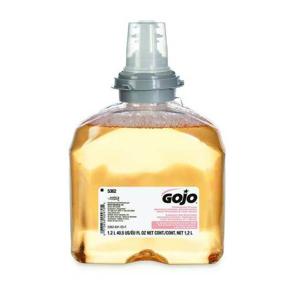 Gojo Hand Soap Cartridge, Antibacterial, Foam, 1200 ml, Fruit Fragance 5362-02