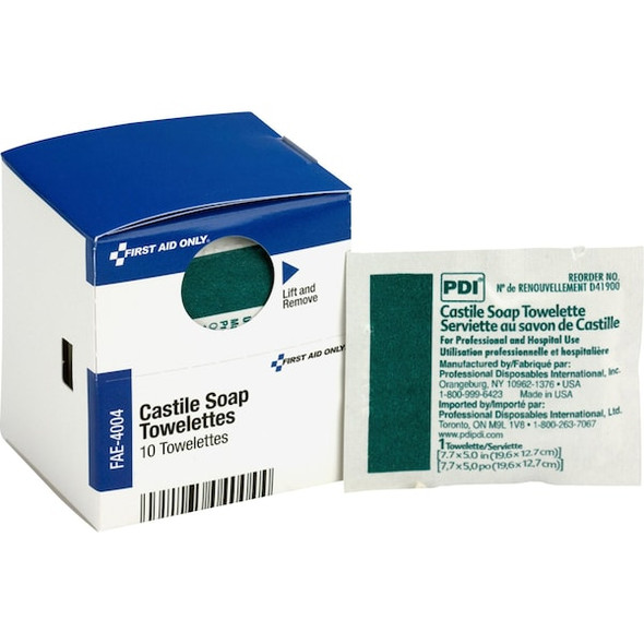 First Aid Only Topical Antiseptic,Wipes,PK10 FAE-4004 First Aid Only Topical Antiseptic,Wipes,PK10 FAE-4004