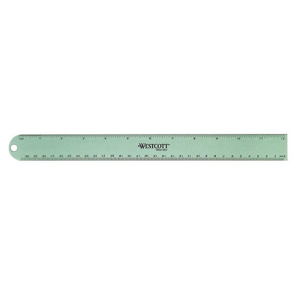 Westcott Ruler,Aluminum,12 In 14174