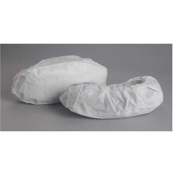 Disposable Shoe Covers, Polypropylene, White, Slip Resistant Sole: Yes ,XL