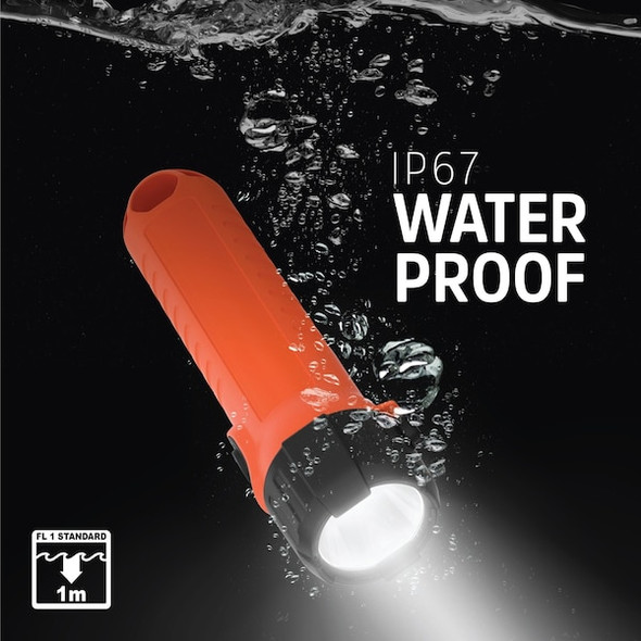 Energizer Handheld Flashlight,Plastic,Orange,150lm ENISHH25E Energizer Handheld Flashlight,Plastic,Orange,150lm ENISHH25E