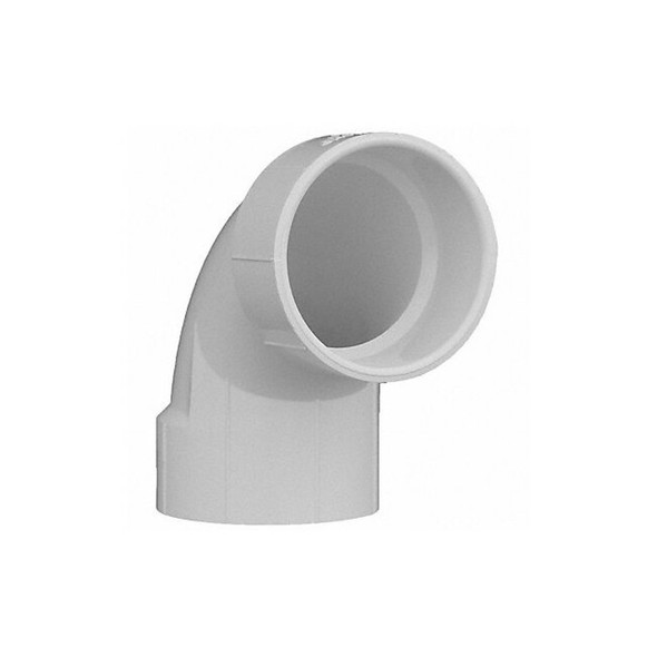 Manufacturer Varies PVC 90 Degree Elbow, Hub, 3 in Pipe Size 1WKA4