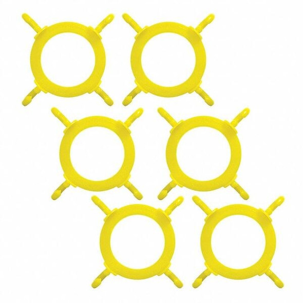 Mr. Chain Cone Connector, 5" L, Yellow, Polyethylene, PK6 97402-6