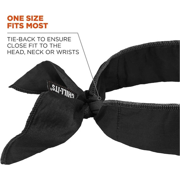 Ergodyne Evaporative Cooling Bandana,Universal Sz 6702 Ergodyne Evaporative Cooling Bandana,Universal Sz 6702