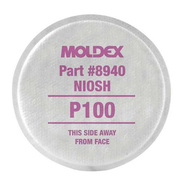 Moldex Filter, 8000, Magenta, Threaded, Moldex 8000 Series 8940