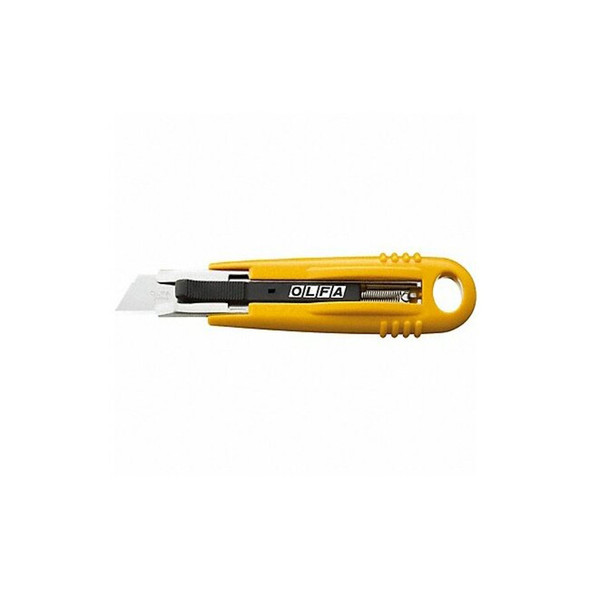 Olfa Safety Knife,5-3/4 in.,Black/Yellow SK-4