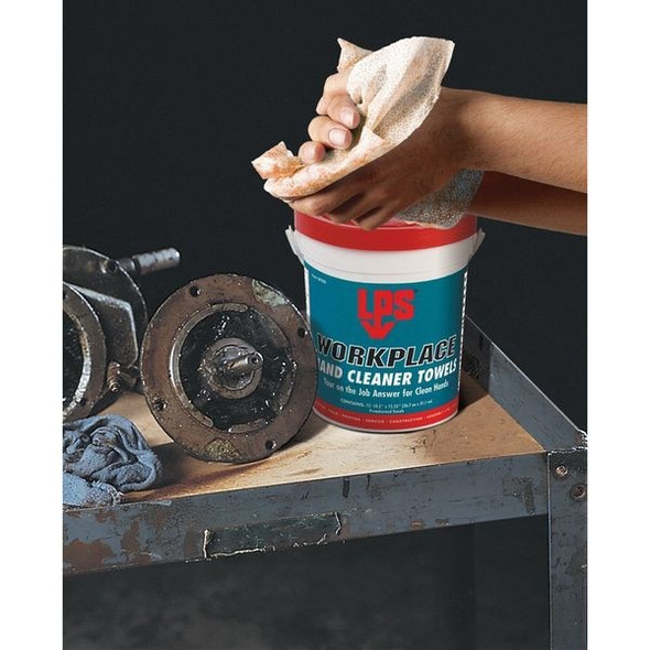 Lps WorkPlace Hand Cleaner Towels,10-1/2 In. 09200