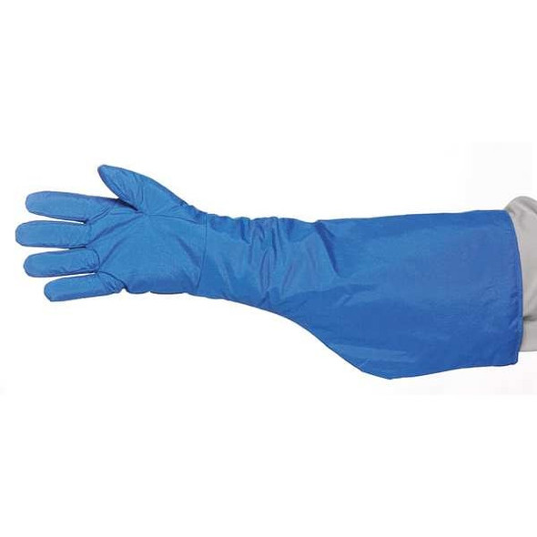 Water Resistant Cryogenic Gloves, 26 in Length, Nylon, Extended Gauntlet, Shoulder Coverage, L