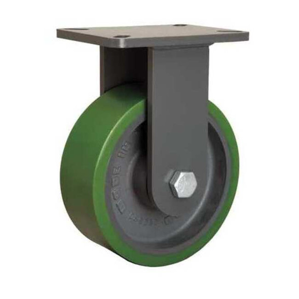 Hamilton Plte Caster,Rgd,Poly,8 in.,2500 lb. R-CH-83DB