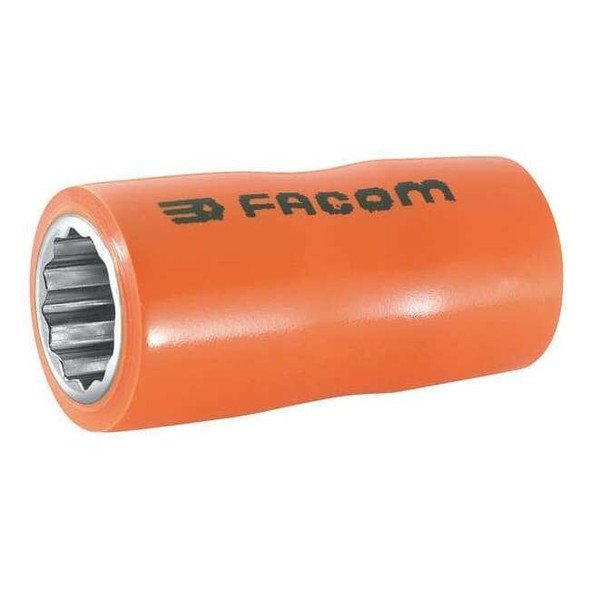3/8 in Drive, 10mm Metric Socket, 12 Points,  Steel, Insulated, 10 mm