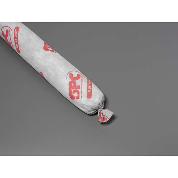 Brady Sorbent Sock, 12 gal, 3 in x 48 in, Universal, Brown, 12 PK MS-412