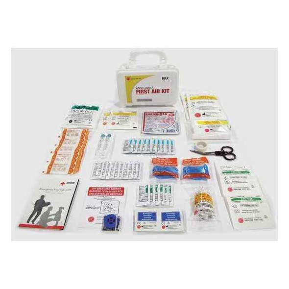 First Aid Kit and Housing, Plastic 71 Components, 25 People Served