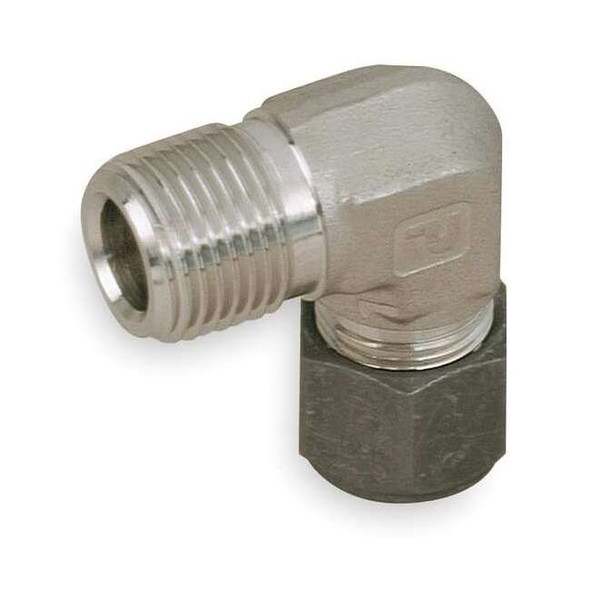 Parker 3/8" CPI x MNPT 316 SS Male 90 Degree Elbow 6-6 CBZ-SS