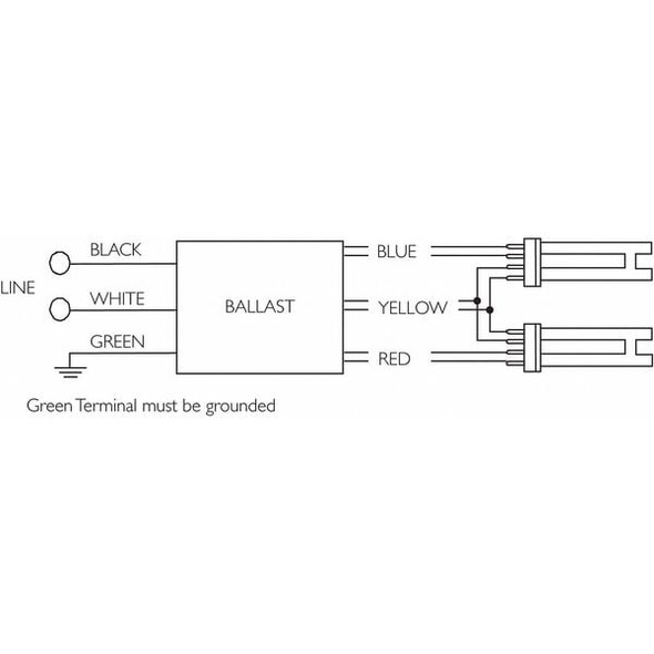 PHILIPS ADVANCE CFL Ballast, Compact Fluorescent, 120 to 277V AC, 1 or 2 Bulbs, 26W