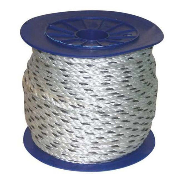 Rope, 600ft, Blk Tracer/Wht, 293lb, Cmposite