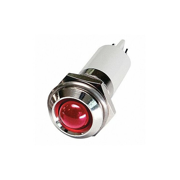 Manufacturer Varies Round Indicator Light,Red,12VDC 24M109