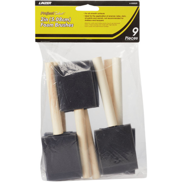Linzer Project Select High Density Closed Foam Brush Set (9-Pack) A 850529