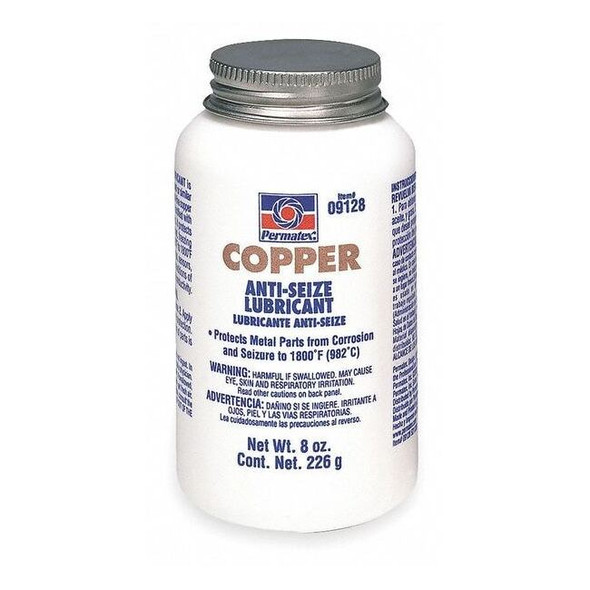Permatex Anti Seize Compound,Copper,8-Oz. Bottle 09128