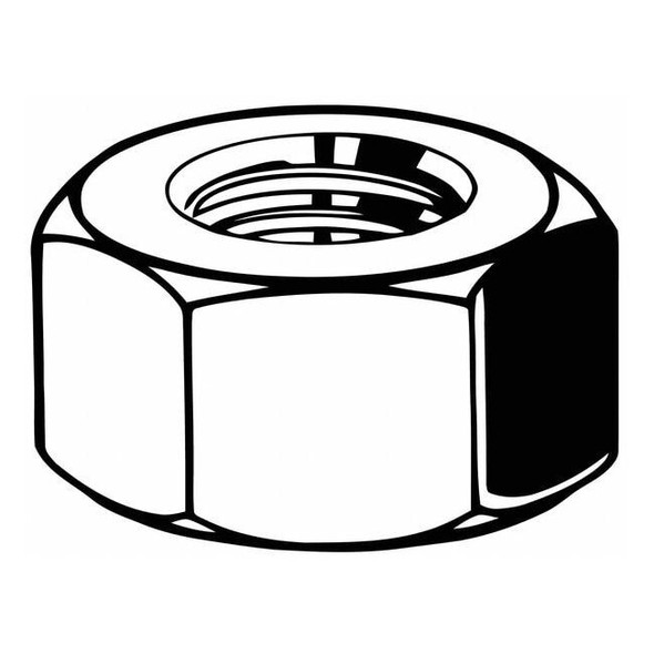 Hex Nut, M14-2.00, Steel, Class 10, Zinc Yellow, 11 mm Ht, 50 PK