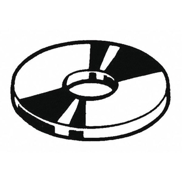 Fender Washer, For Screw Size 1/4" ,Steel Black Oxide Finish, 100 PK