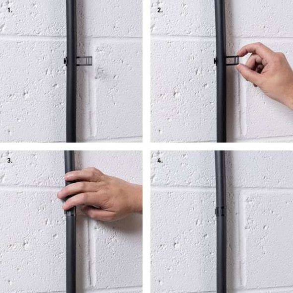 D-Line Adjustable Cable/Pipe Saddle, SS, PK20 SD-CAB16B/20