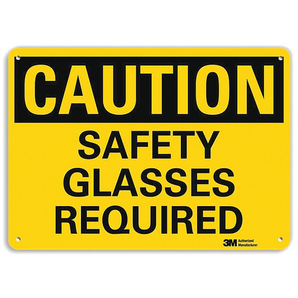 Lyle Caution Sign,14" W,10" H,0.040" Thick, U4-1648-NA_14x10 U4-1648-NA_14x10