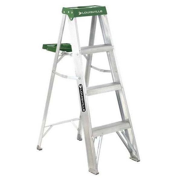 Louisville Stepladder,Alum,4 ft.,225 lb. AS4004