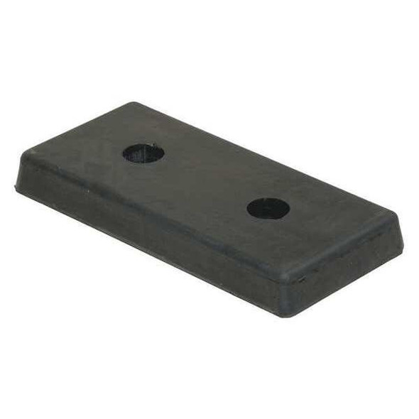 Vestil Dock Bumper,8 in. D,Rubber,Rectangular B-818
