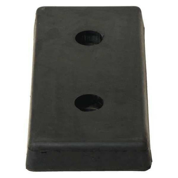Vestil Dock Bumper,8 in. D,Rubber,Rectangular B-818