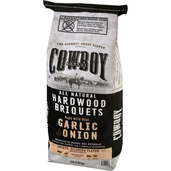 Cowboy 8 Lb. Garlic & Onion Charcoal Briquets 11208
