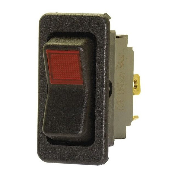 Eaton LightedRockerSwitch,Black,Off/MomentOn 8005K35N113V22