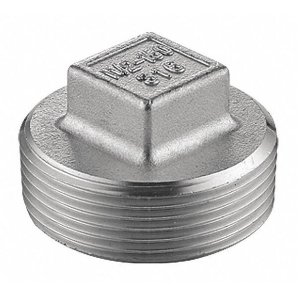 Manufacturer Varies 3/8" MNPT 316 SS Square Head Plug 60SQ112N038