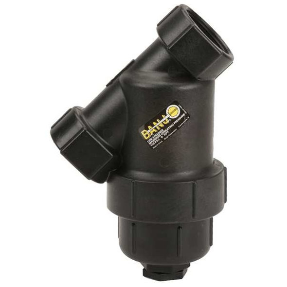 Banjo Y Strainer, 2" Pipe, FNPT x FNPT, Polypropylene, 150 psi LS200-50