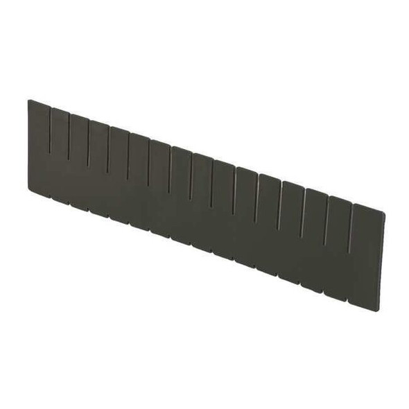 Lewisbins Plastic Divider, Black, 20 5/8 in L, 4 7/16 in H DV2250 XL
