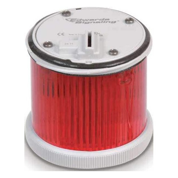 Tower Light Module, 120V AC, Red, 70 mm Dia., 3 1/8 in Height, LED, 270BC Series