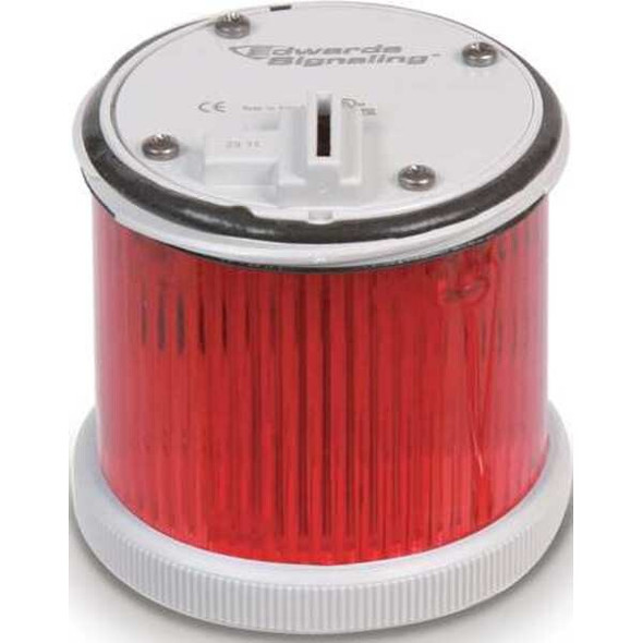 Tower Light Module, 120V AC, Red, 70 mm Dia., 3 1/8 in Height, LED, 270BC Series