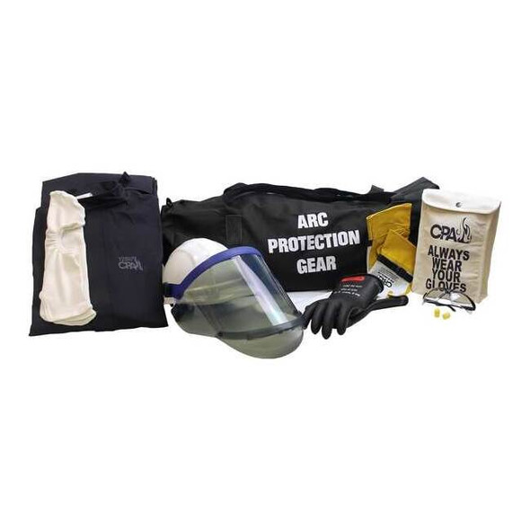 Arc Flash Clothing Kit, APTV Rating 12 cal/sq cm, HRC 2, Navy, Size L