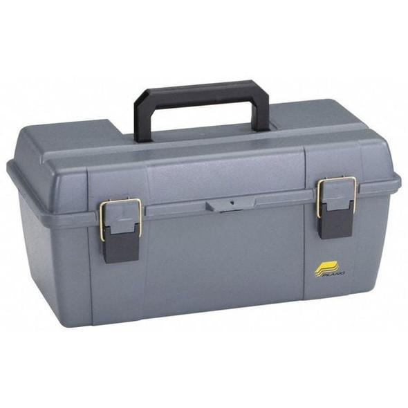 Plano Portable Tool Box, Plastic, Gray, 20 in W x 11 in D x 9 in H 651-010