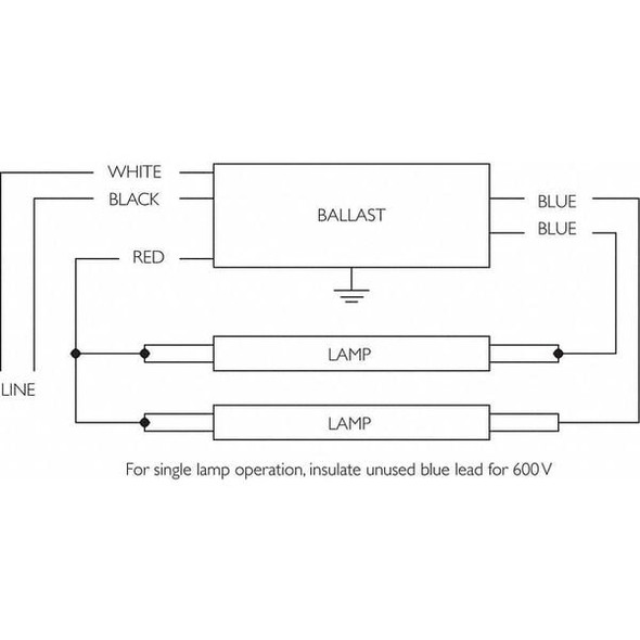 Advance 135/137 Watts, 1 or 2 Lamps, Electronic Ballast ICN-2P60-N