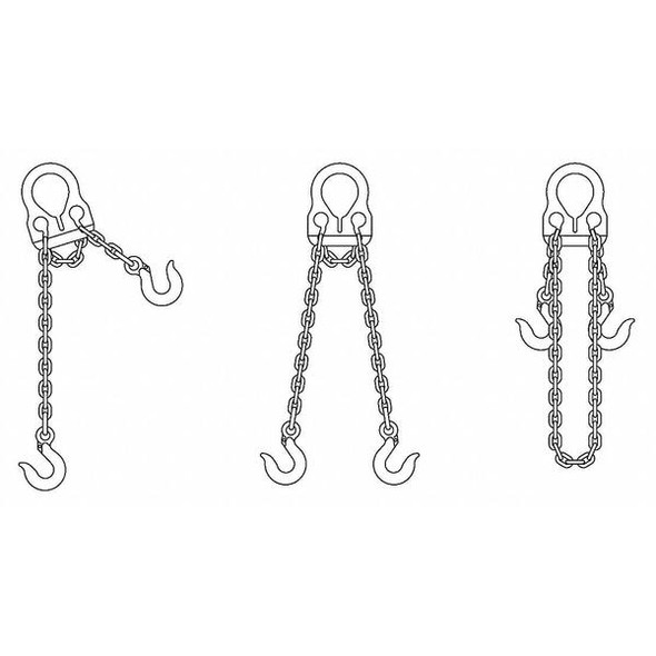 Lift-All Chain Sling,3/8 in Size,G100,14 ft L 30006G10 Lift-All Chain Sling,3/8 in Size,G100,14 ft L 30006G10