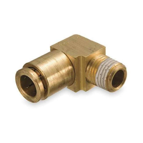 Weatherhead Elbow,Brass,Push-Fit5/8in,NPTF1/2in 1869X10
