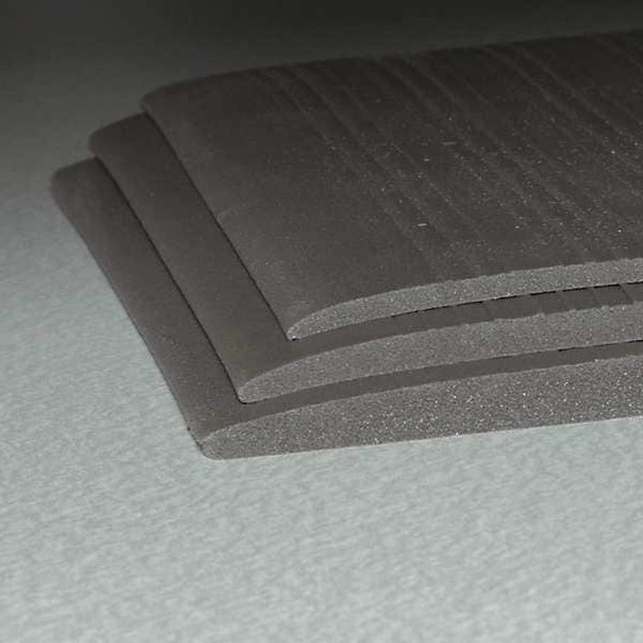 Antifatigue Mat, 5 ft. L x 3 ft. W, 5/8" Thickness, Closed Cell PVC Foam, Corrugated, Black