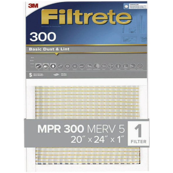 Filtrete 20x24x1 Basic D/L Filter 326-4 Pack of 4