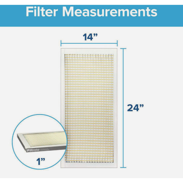 Filtrete 20x24x1 Basic D-L Filter 326-4 Pack of 4 497268