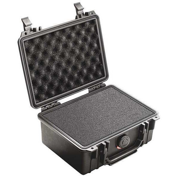 Pelican Black Protective Case, 9.44"L x 7.8"W x 4.29"D 1150
