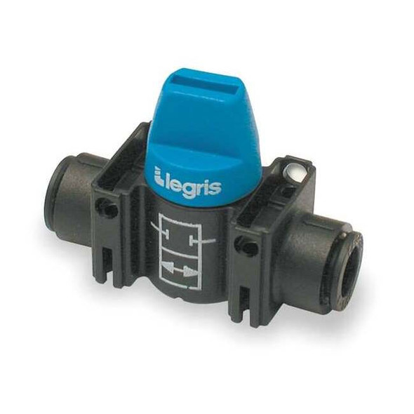 Legris 3/8" Push Glass-Fill Nylon Ball Valve Inline 7910 60 00