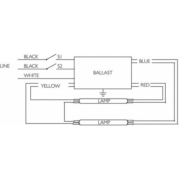 Advance Dimming Ballast,120/277V,46 In Lamp IOP-2S28-115-SC-SD